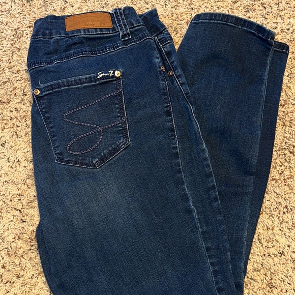 Seven7 Denim - Seven7 Women's Skinny Jeans - Dark Blue